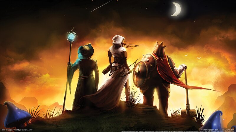 fantasy adventurers at sunset