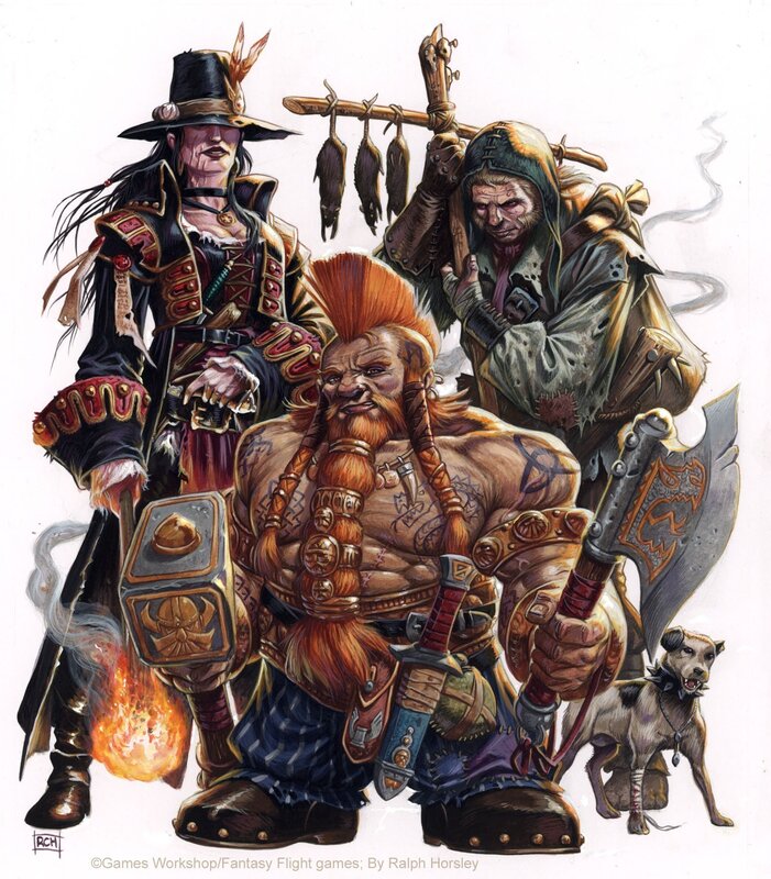 Fantasy adventurers group
