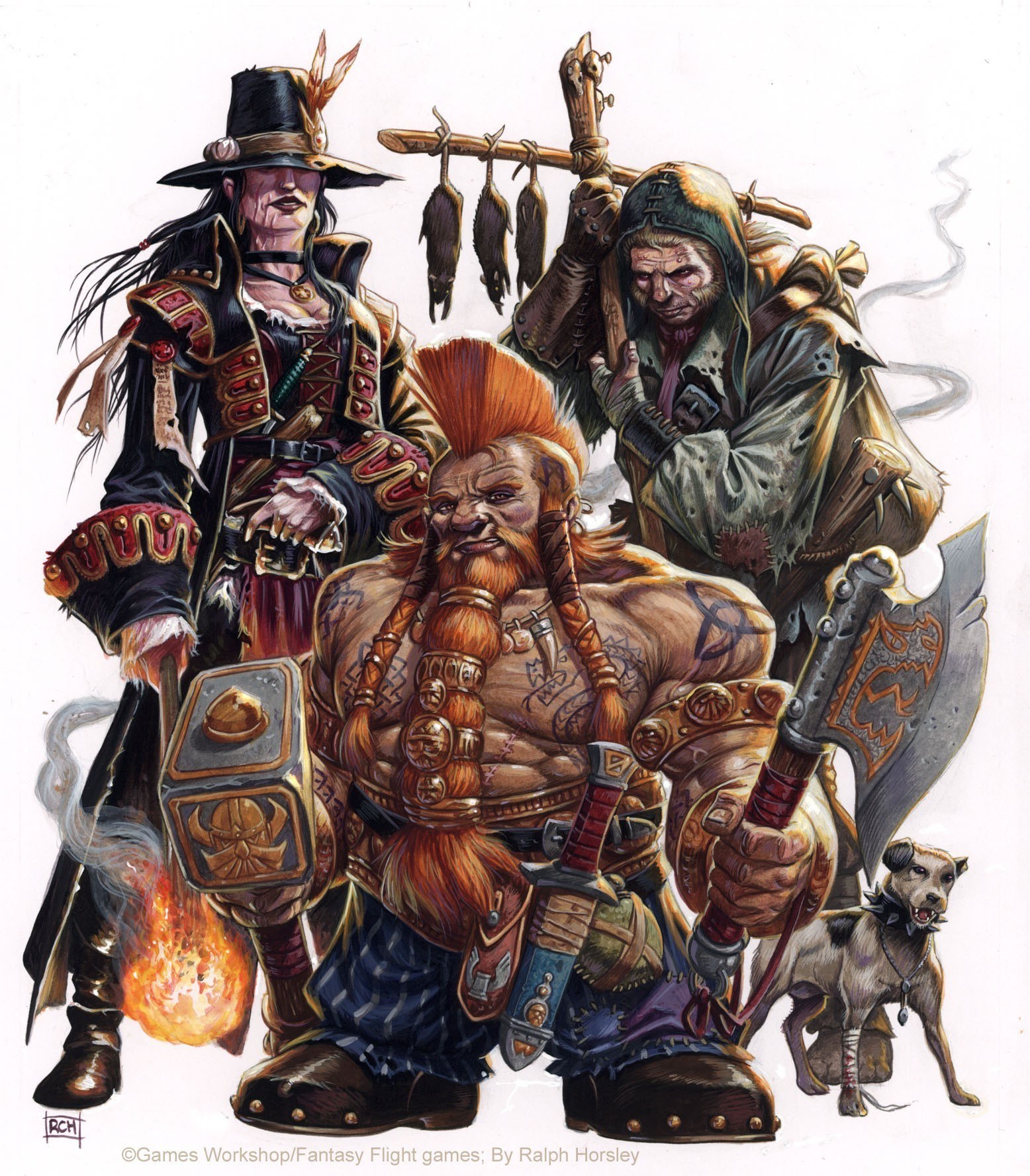 Fantasy adventurers group