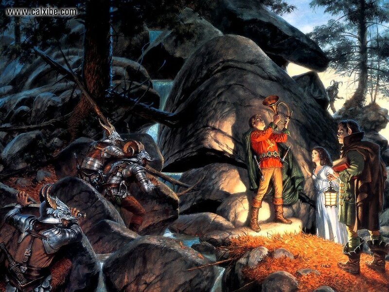 Fantasy Adventurers in Forest — Brown