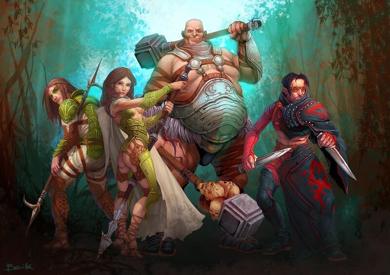 fantasy adventuring party