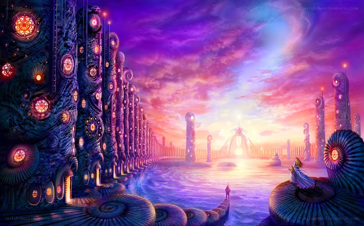 fantasy alien landscape