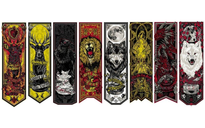 Fantasy animal banners collection