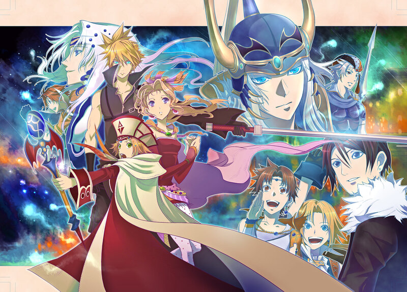 Fantasy anime character ensemble