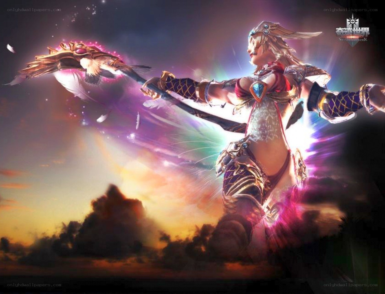 fantasy archer in action