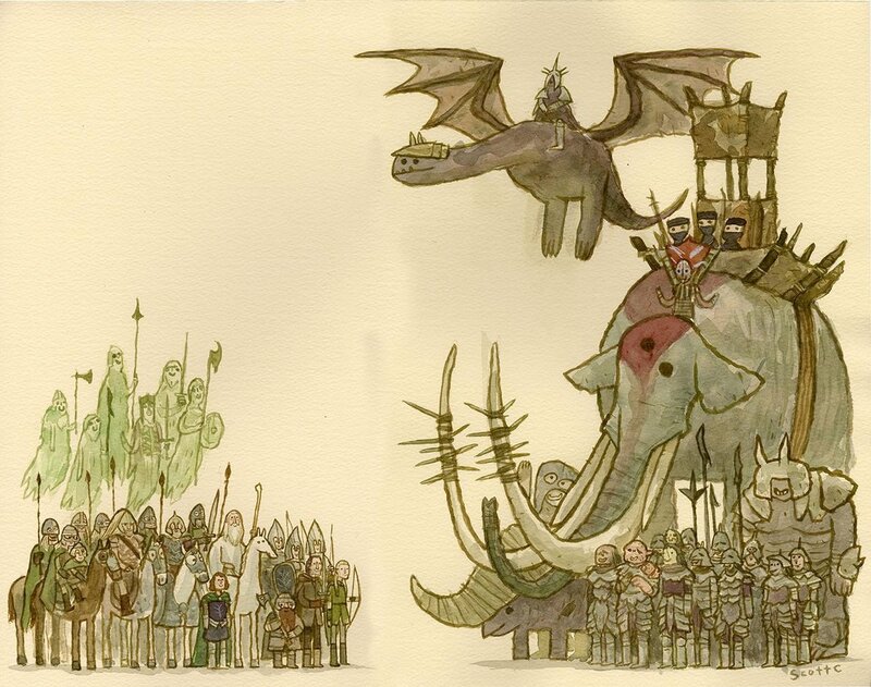 Fantasy Army Battle