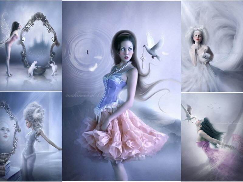 Fantasy art collage