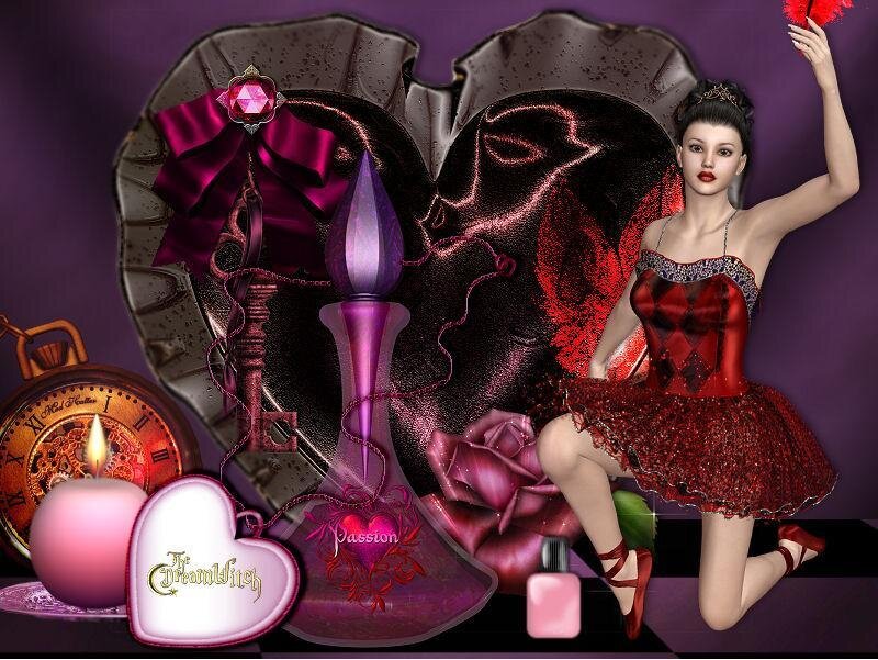 Fantasy ballerina with perfume