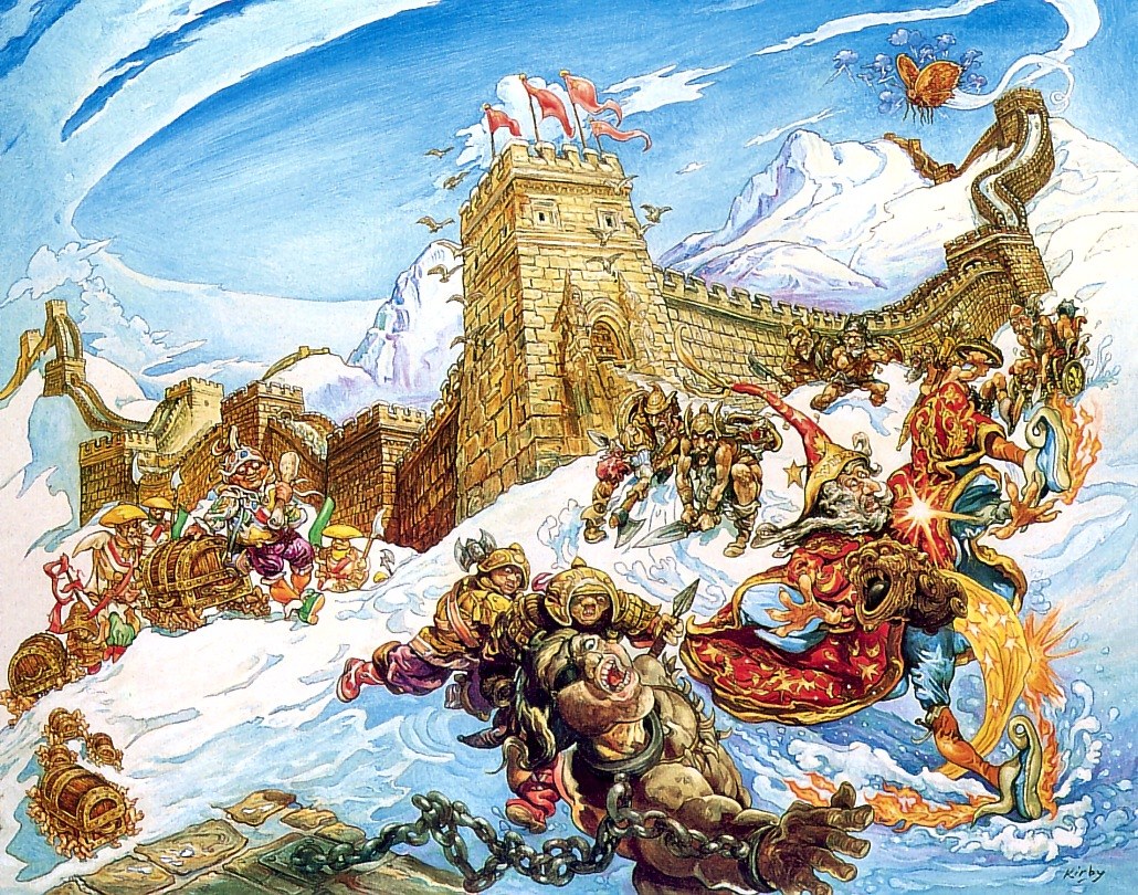 Fantasy battle at the Great Wall
