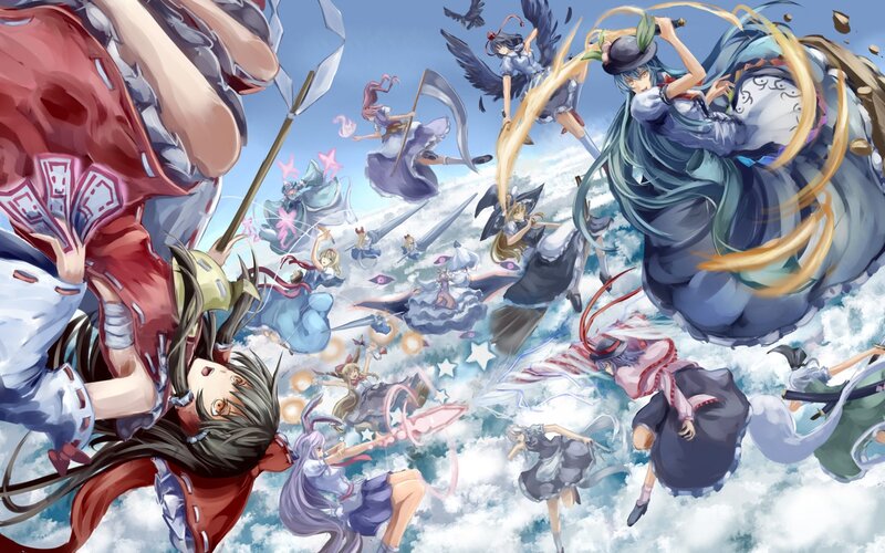 Fantasy battle in the clouds