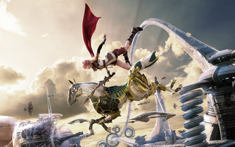 Fantasy battle in the sky