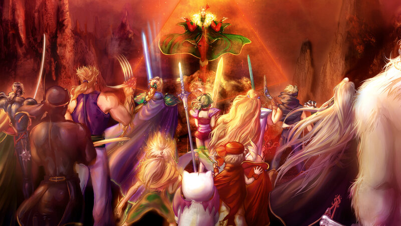 fantasy battle scene