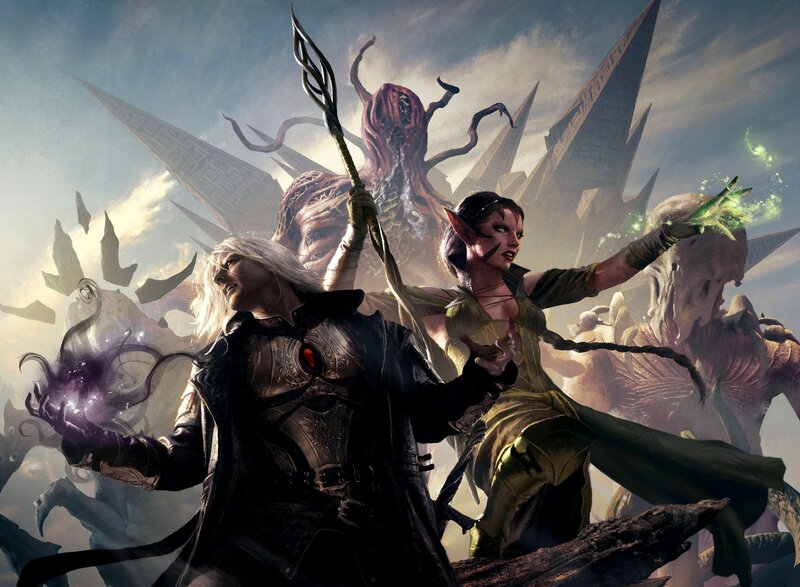 Fantasy battle with magic