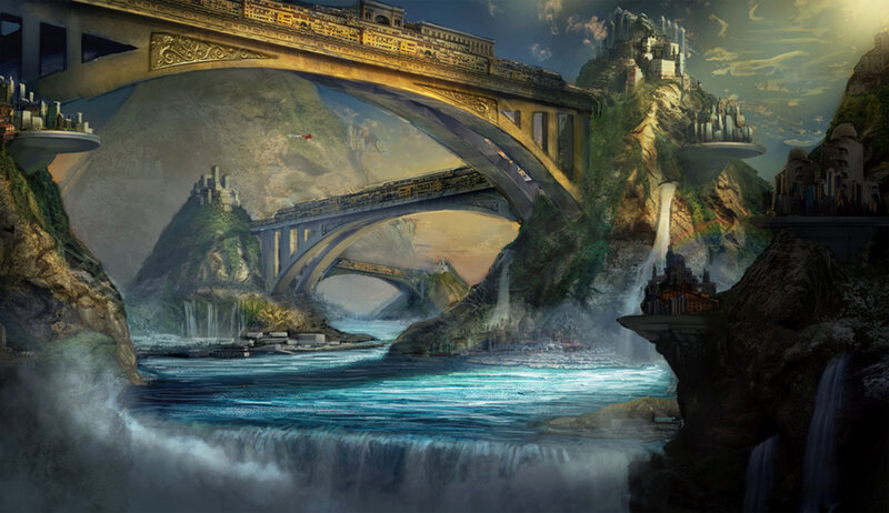 Fantasy Bridge Landscape