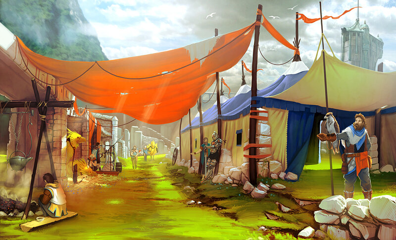Fantasy camp scene