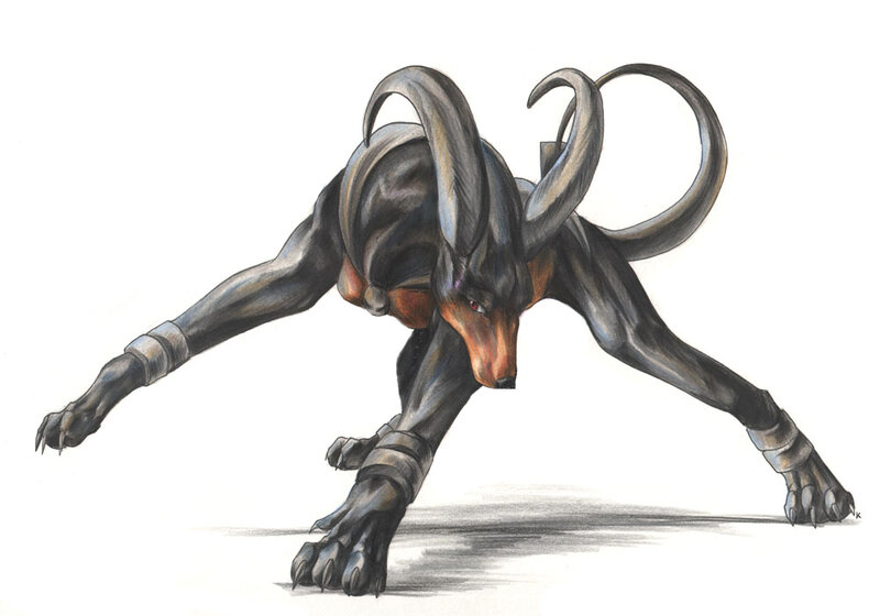 fantasy canine creature
