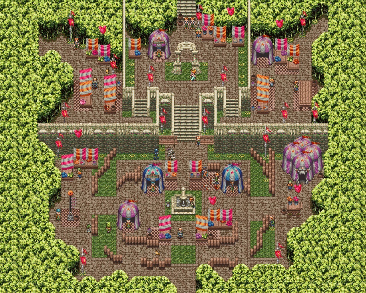 Fantasy carnival marketplace