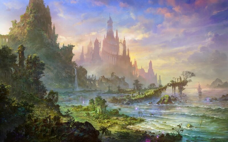 Fantasy Castle by Sea