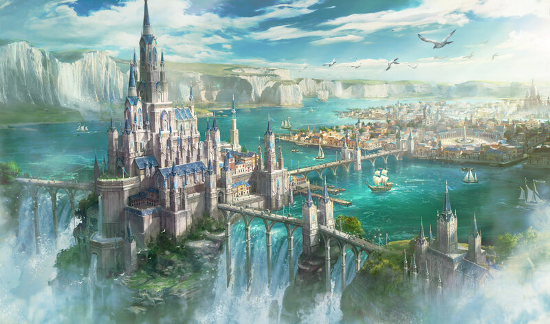 Fantasy Castle City — Blue, Serene