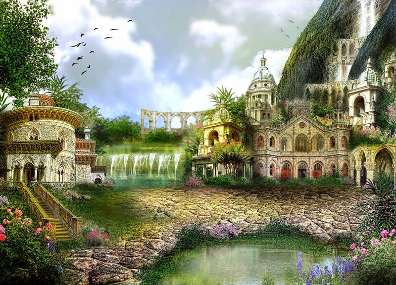 Fantasy Castle Complex — Green