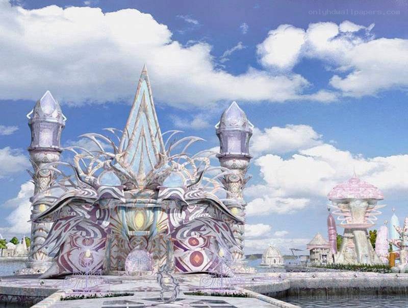 fantasy castle in a dream world