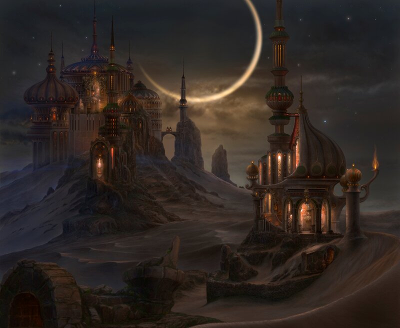 Fantasy Castle in Desert