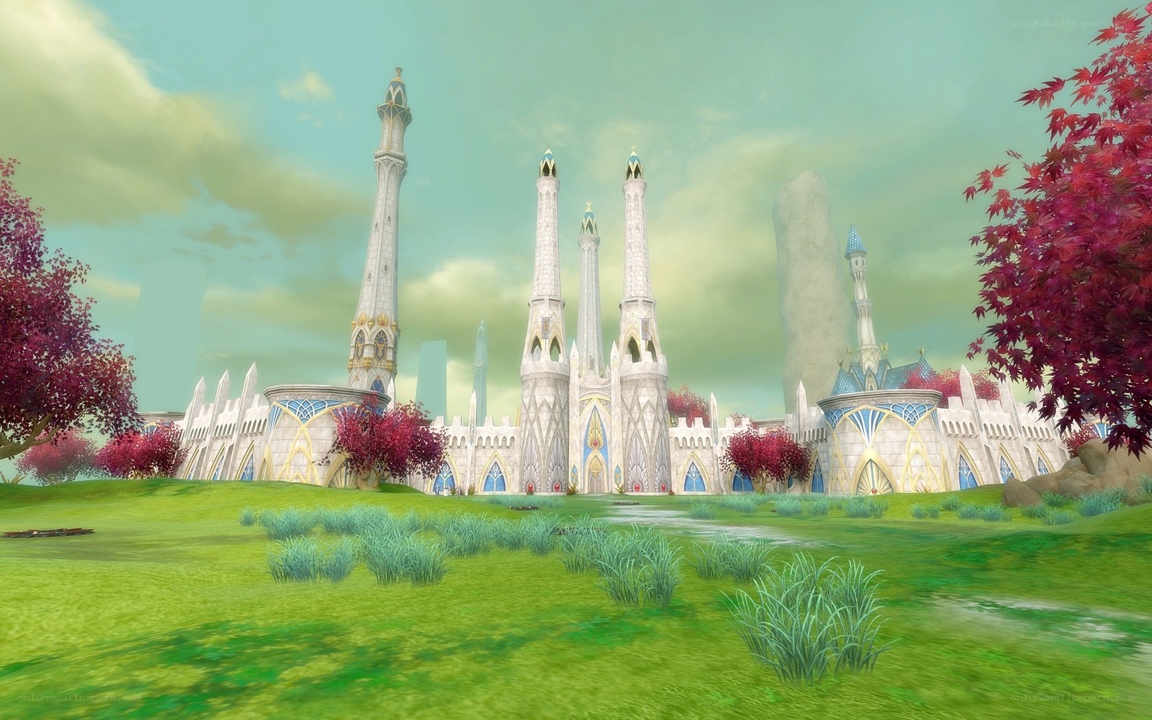 fantasy castle landscape