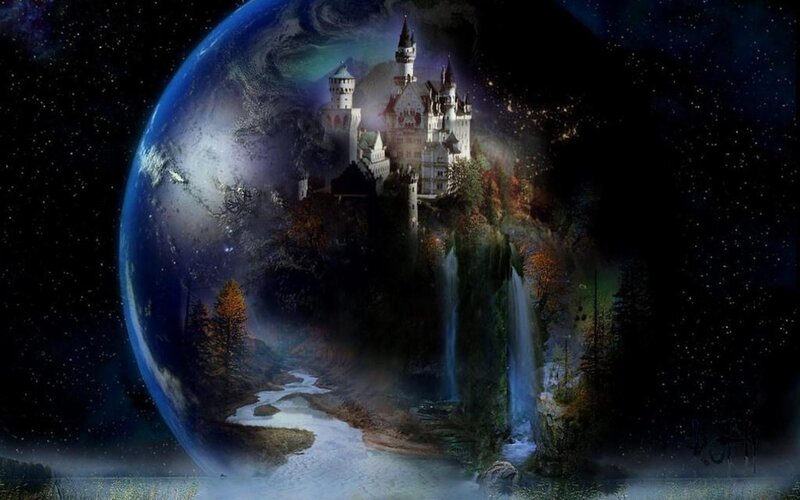 Fantasy castle on Earth
