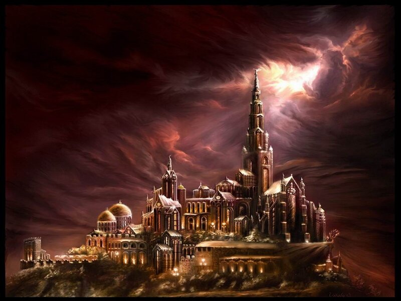 Fantasy Castle on Hill