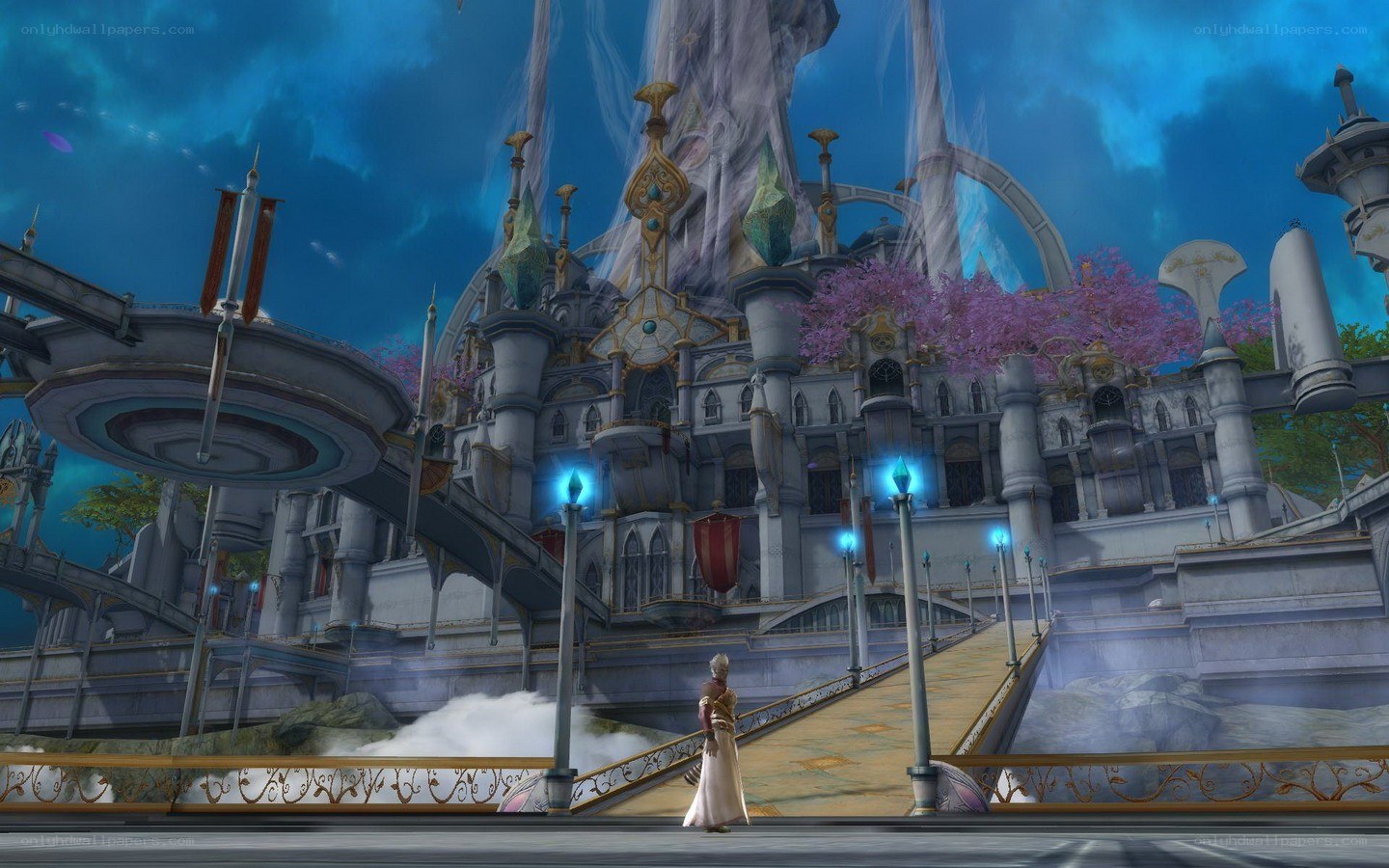 fantasy castle scene