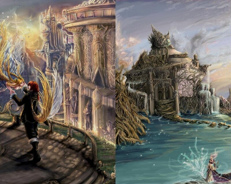 Fantasy castle scenes