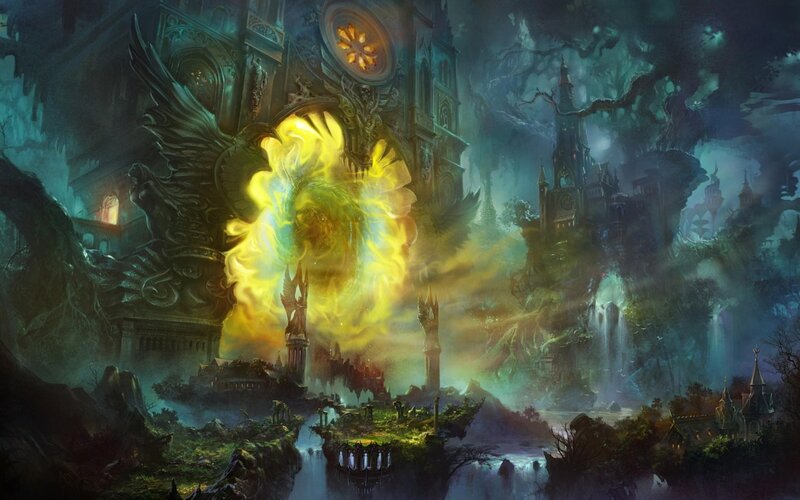 Fantasy Castle with Fire
