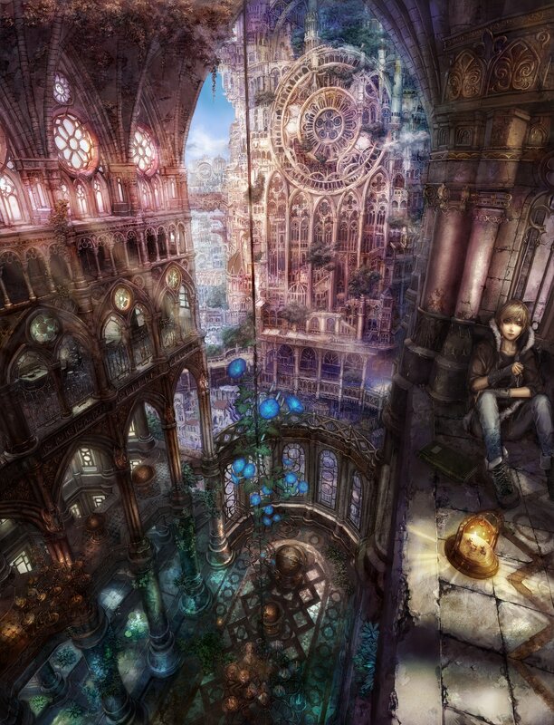 fantasy cathedral interior