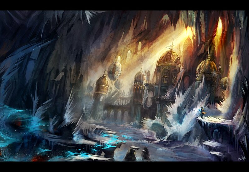 fantasy cave city