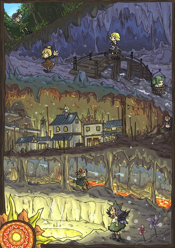 Fantasy cave world