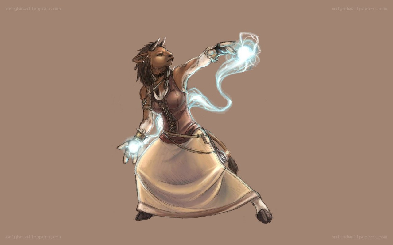 fantasy character casting spell