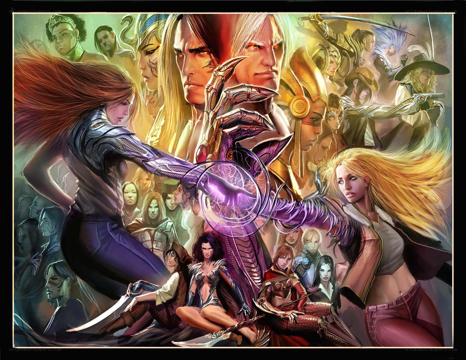 fantasy character collage artwork