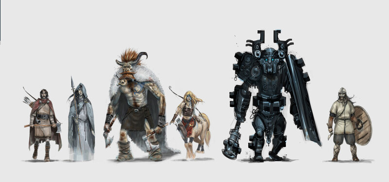 Fantasy Character Designs — Gray