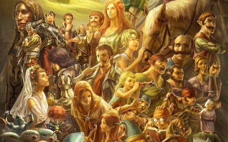 Fantasy character ensemble