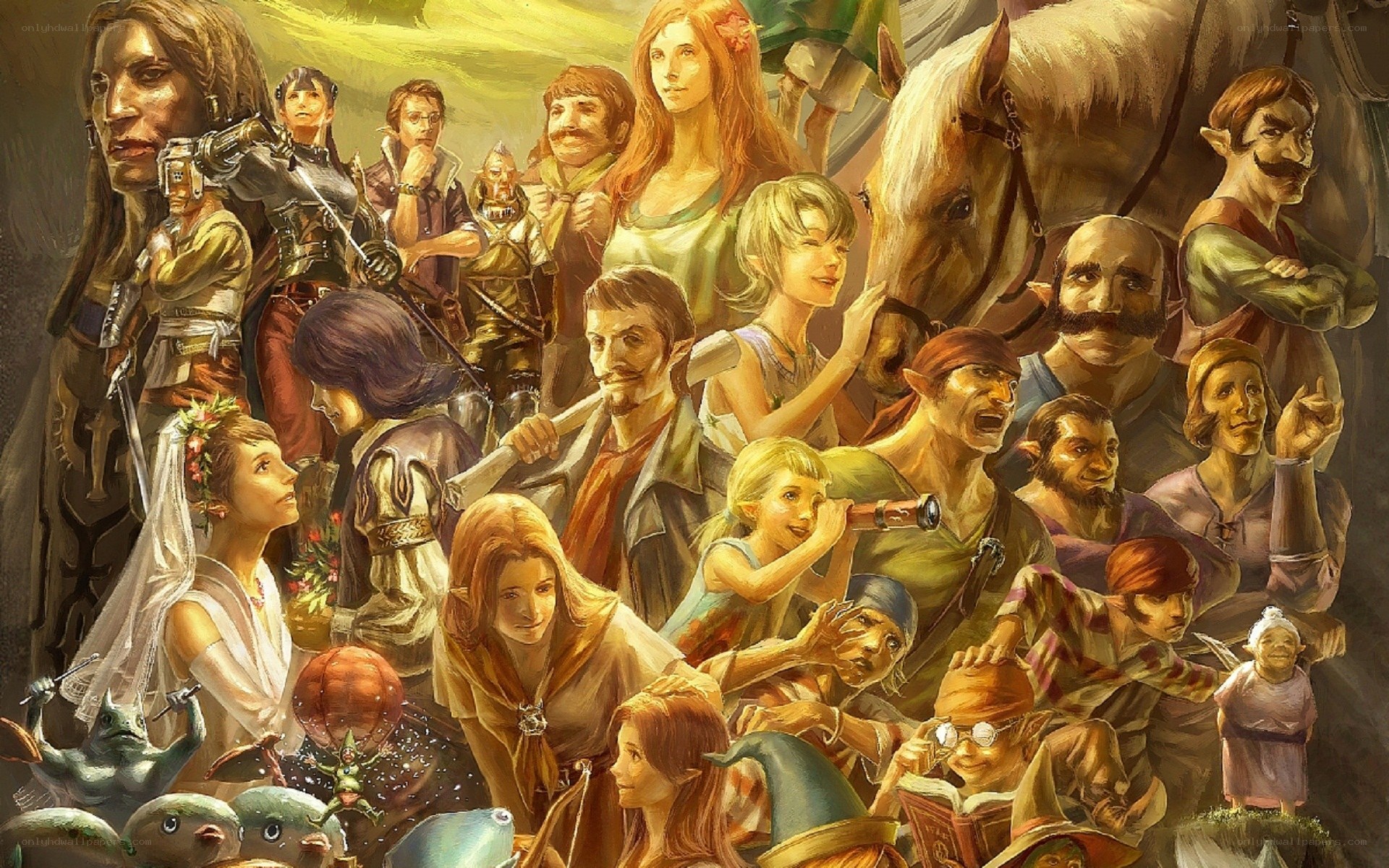 Fantasy character ensemble
