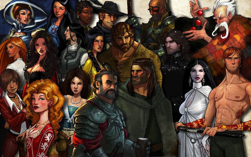 Fantasy character ensemble