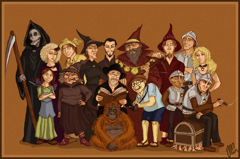 Fantasy character group portrait