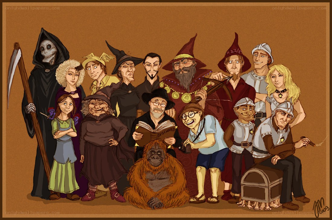 Fantasy character group portrait