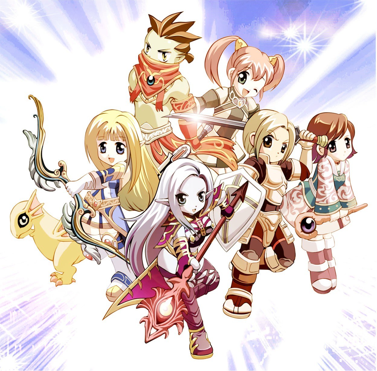 fantasy character group portrait