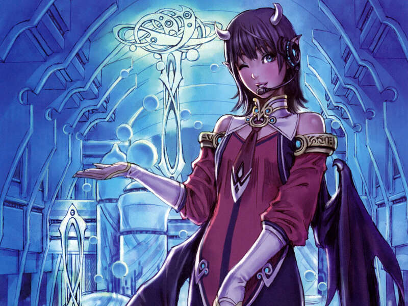 fantasy character in a futuristic setting