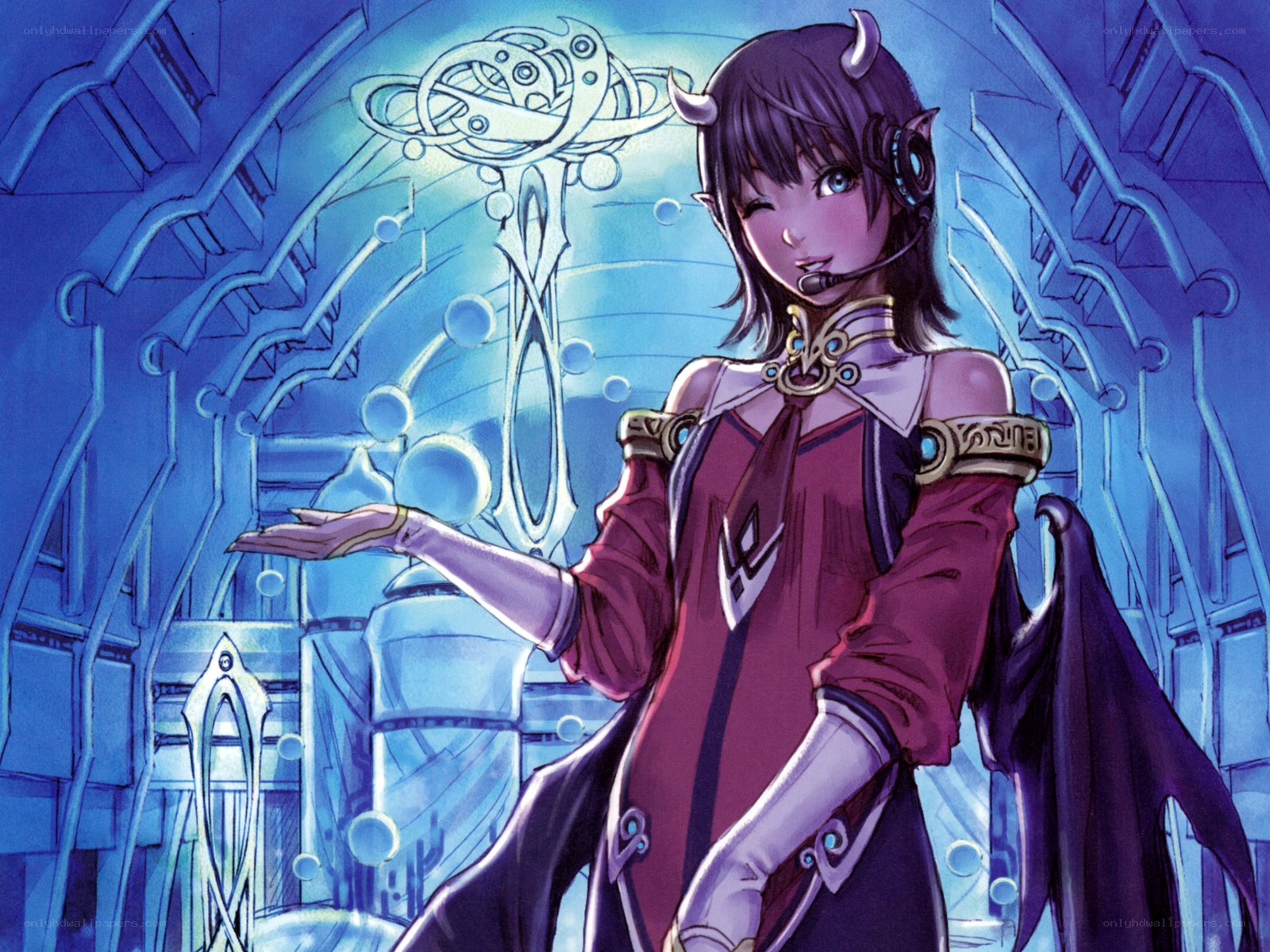 fantasy character in a futuristic setting