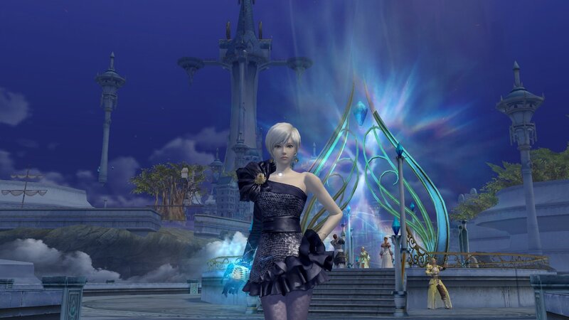 fantasy character in a magical city