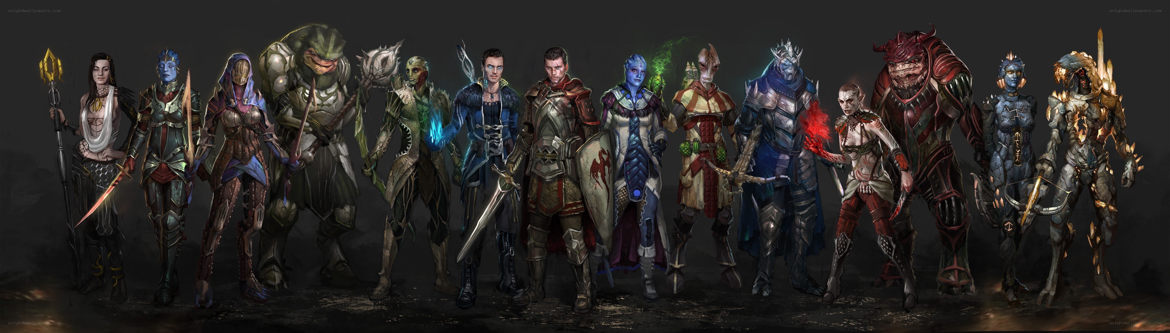 fantasy character lineup