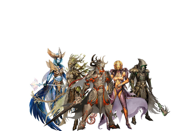 Fantasy character lineup