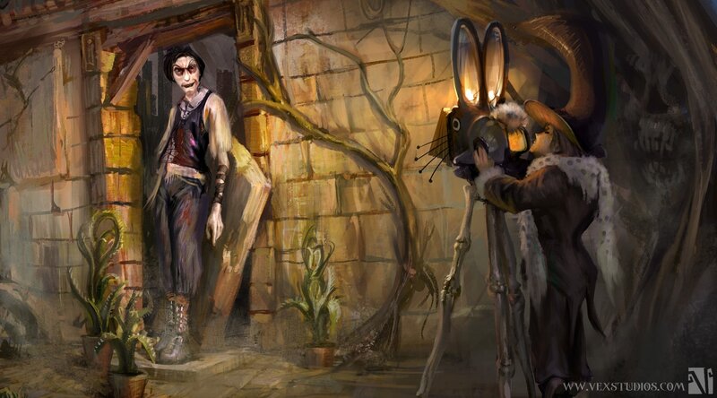 Fantasy character scene